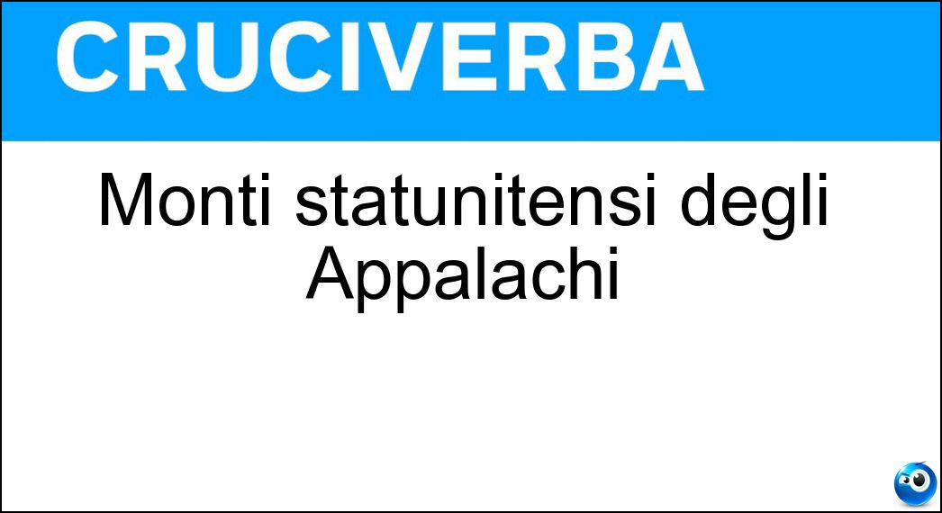 Monti statunitensi degli Appalachi Soluzione Monti statunitensi degli Appalachi - Catskill