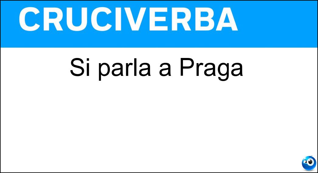 Si parla a Praga Soluzione Si parla a Praga - Ceco