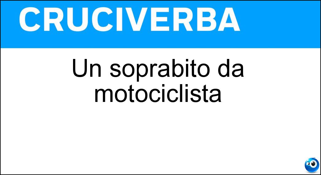 soprabito motociclista