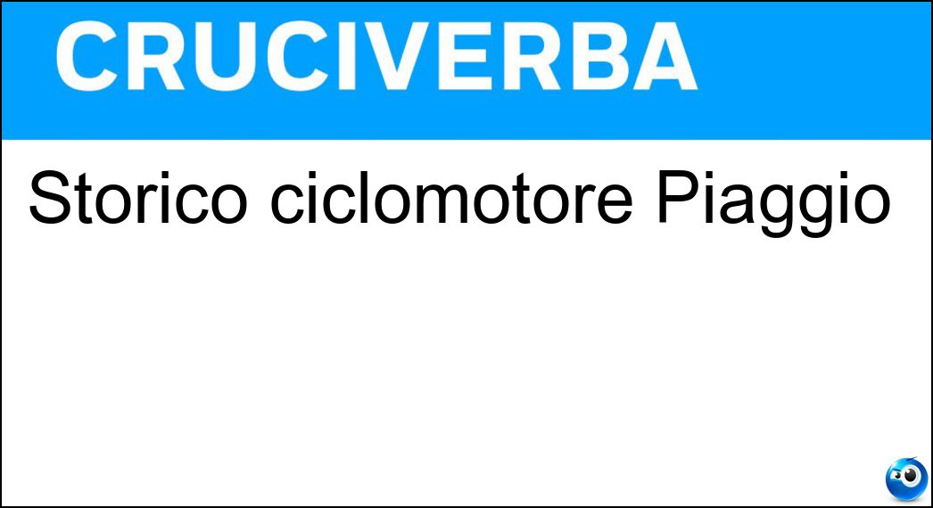 Storico ciclomotore Piaggio Soluzione Storico ciclomotore Piaggio - Ciao