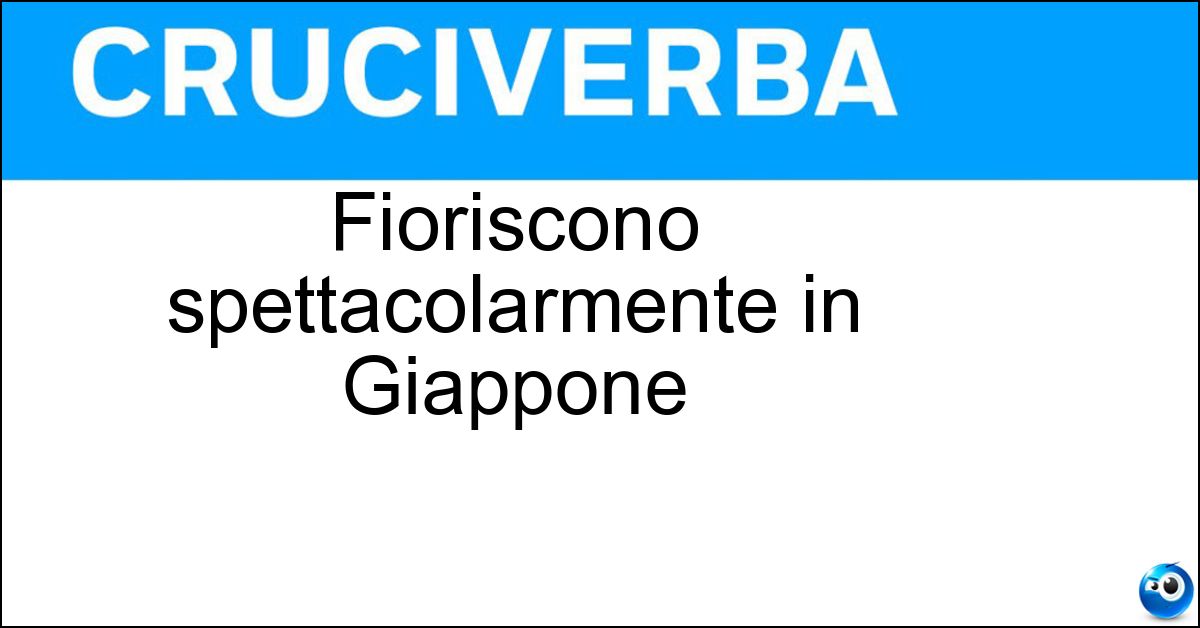 Soluzione Fioriscono spettacolarmente in Giappone - Ciliegi