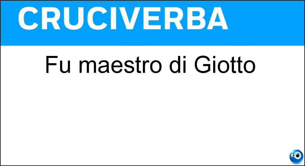 maestro giotto