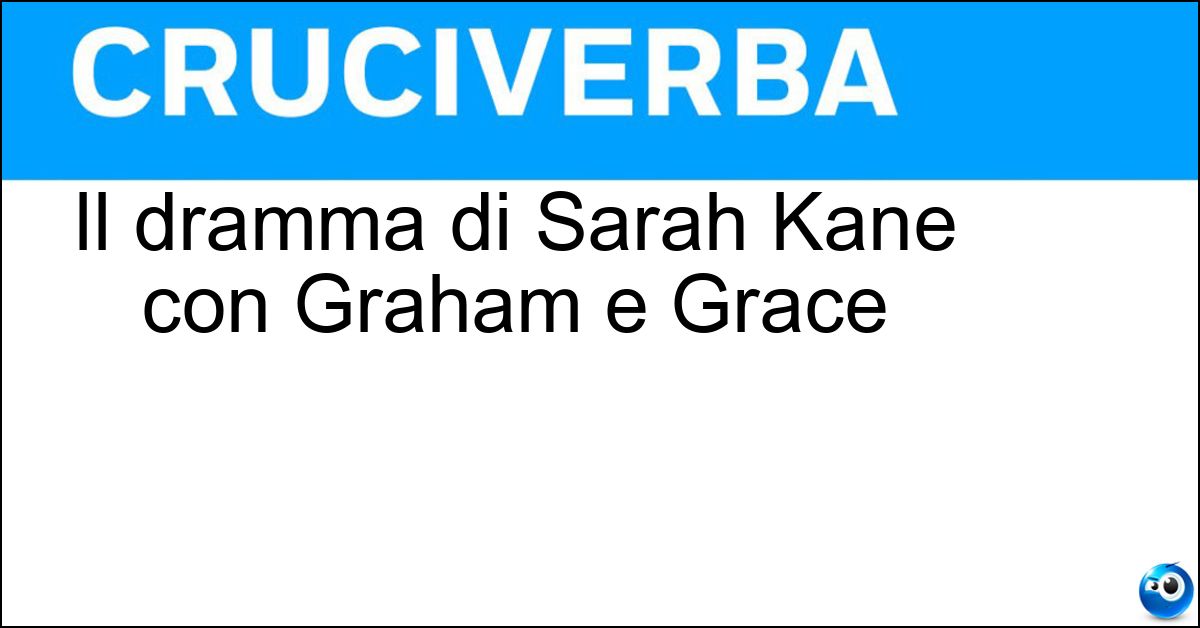 Il dramma di Sarah Kane con Graham e Grace Soluzione Il dramma di Sarah Kane con Graham e Grace - Cleansed