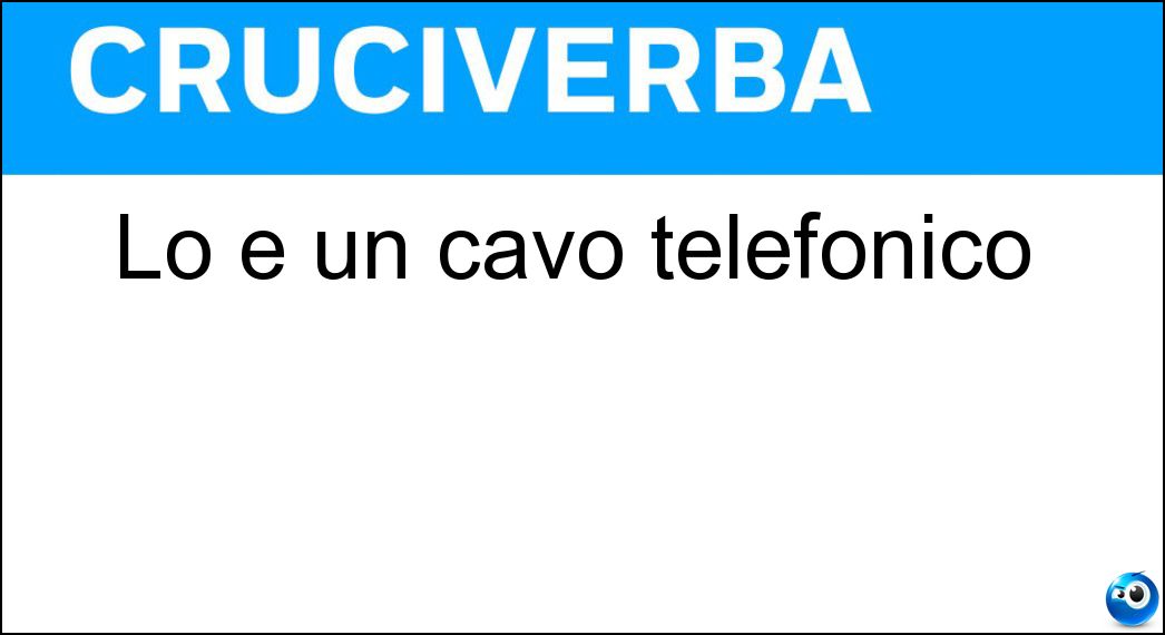 cavo telefonico