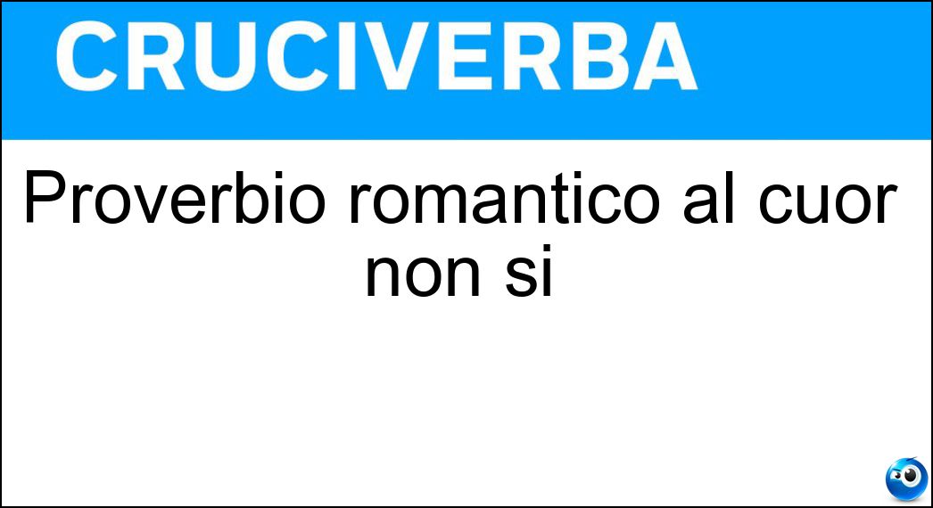 proverbio romantico