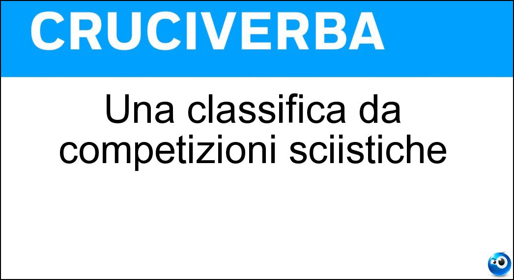 classifica competizioni