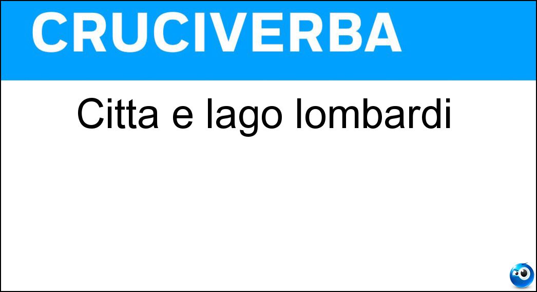 Città e lago lombardi