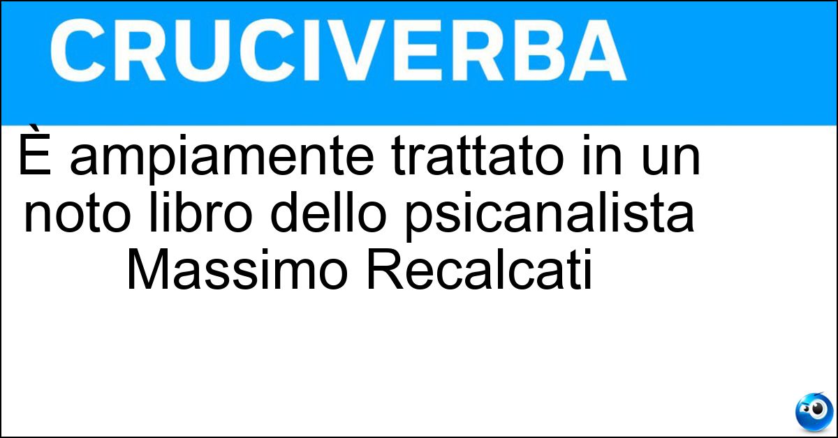 Soluzione È ampiamente trattato in un noto libro dello psicanalista Massimo Recalcati - Complesso Di Telemaco