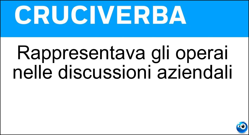 rappresentava operai