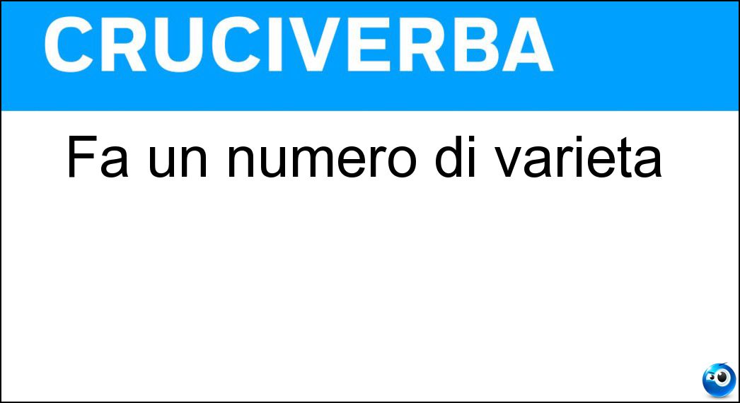 Fa un numero di varietà