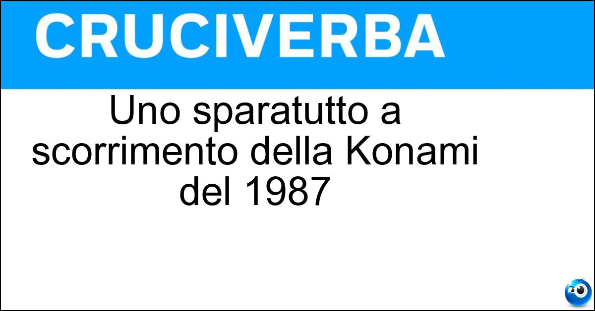 Soluzione Uno sparatutto a scorrimento della Konami del 1987 - Contra