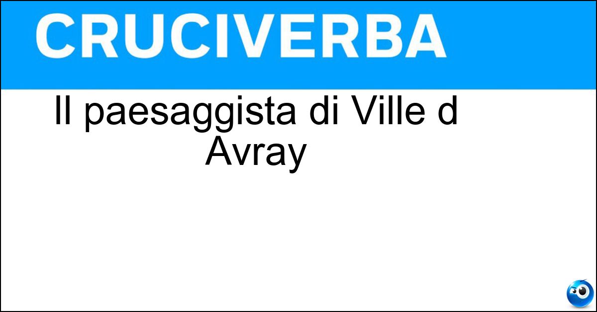 Il paesaggista di Ville d Avray Soluzione Il paesaggista di Ville d Avray - Corot
