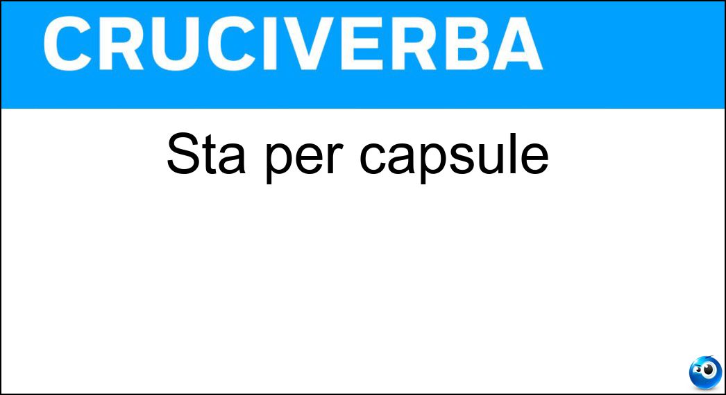 Sta per capsule