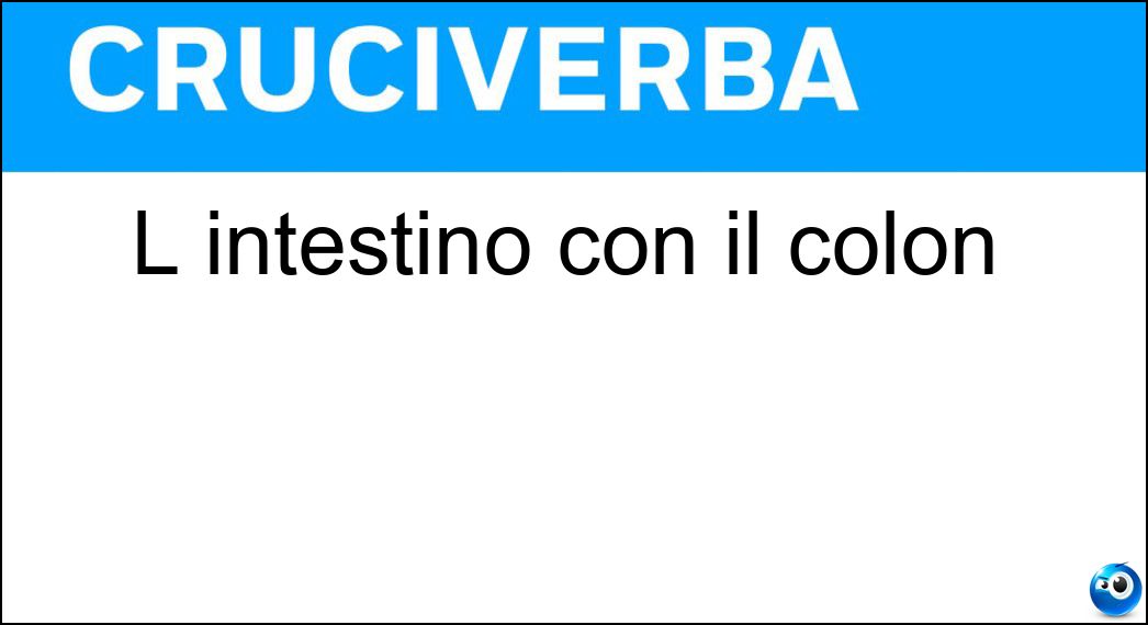 L intestino con il colon Soluzione Cruciverba: L intestino con il colon - Risposta Crasso