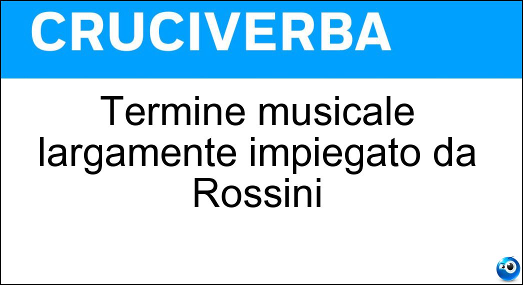 termine musicale