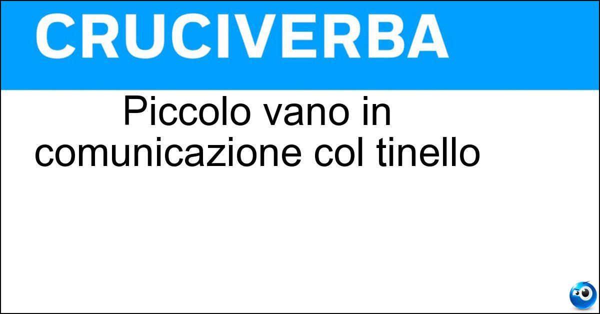 Piccolo vano in comunicazione col tinello Soluzione Piccolo vano in comunicazione col tinello - Cucinino