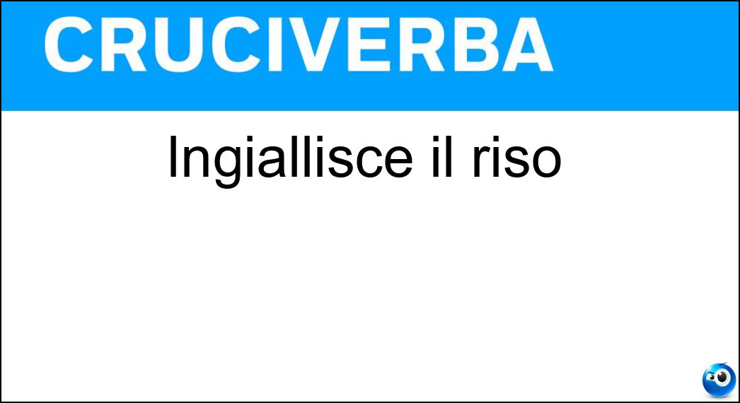 Ingiallisce il riso Soluzione Ingiallisce il riso - Curry