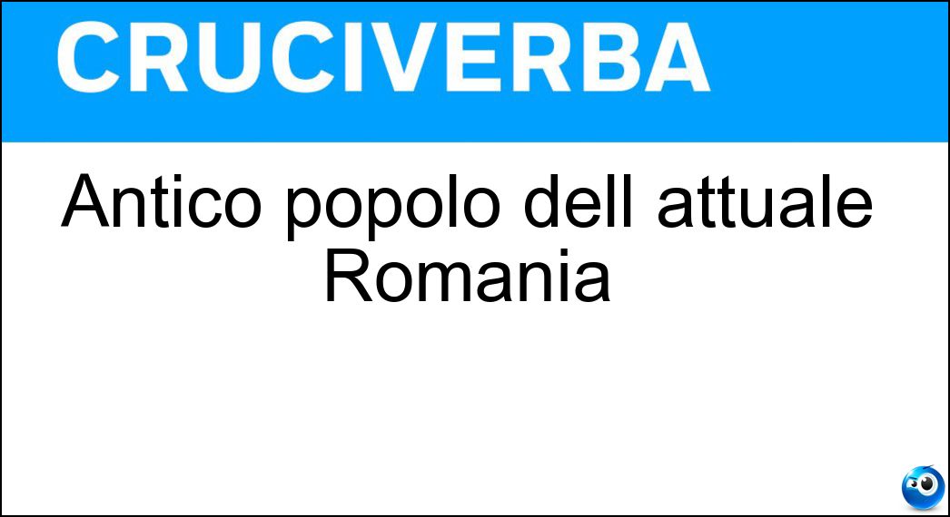 Antico popolo dell attuale Romania