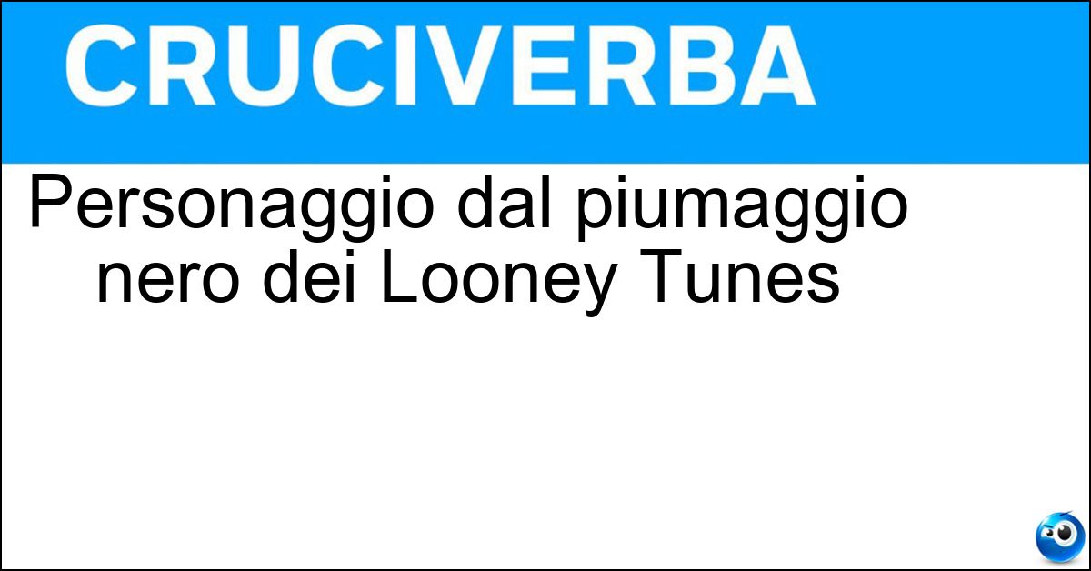 Soluzione Personaggio dal piumaggio nero dei Looney Tunes - Daffy Duck