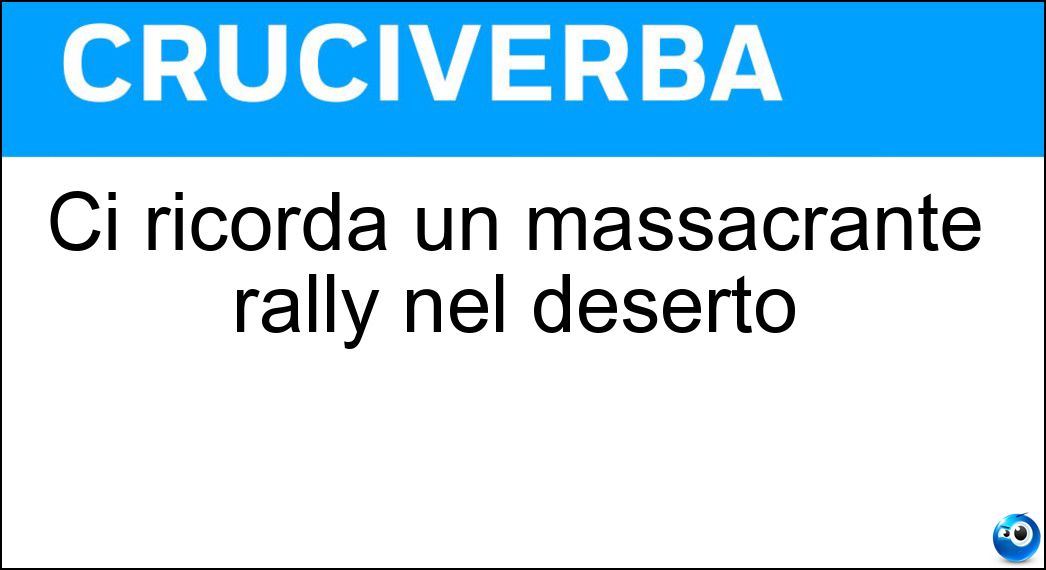 ricorda massacrante