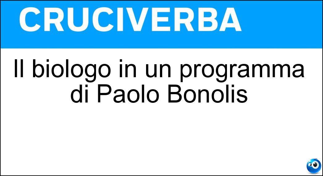 biologo programma