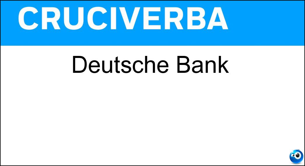 Deutsche Bank Soluzione Deutsche Bank - Db