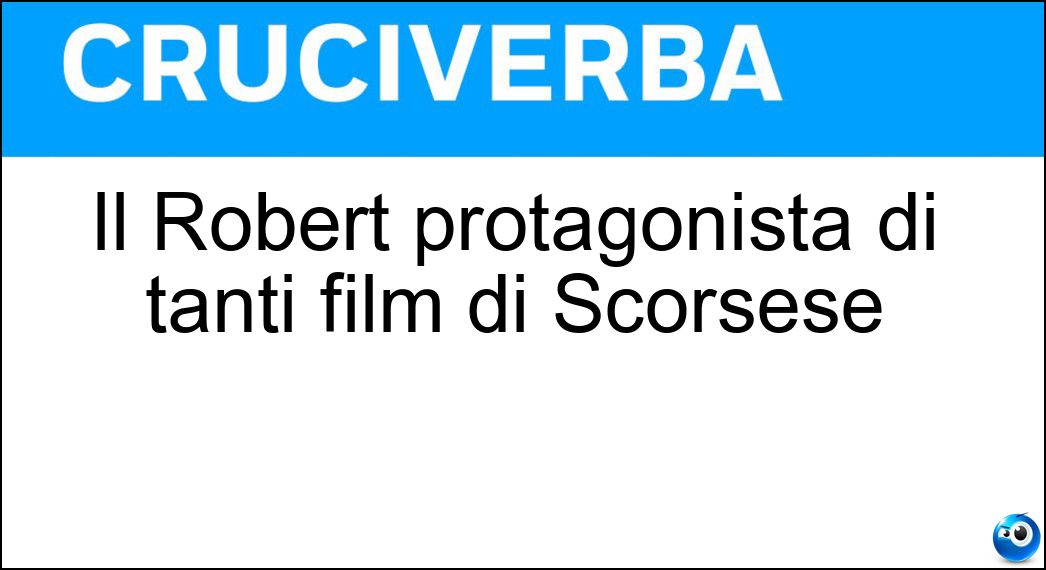 robert protagonista