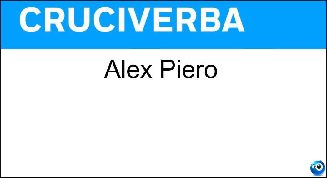 Alex Piero Soluzione Alex Piero - Del