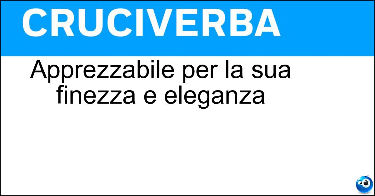 Soluzione Apprezzabile per la sua finezza e eleganza - Delizioso