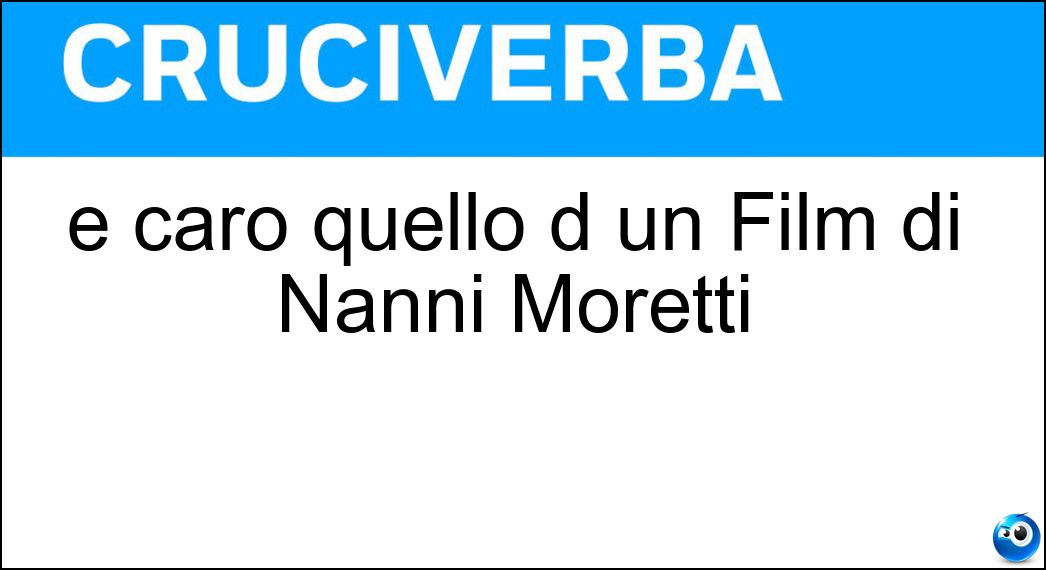 È caro quello d un Film di Nanni Moretti