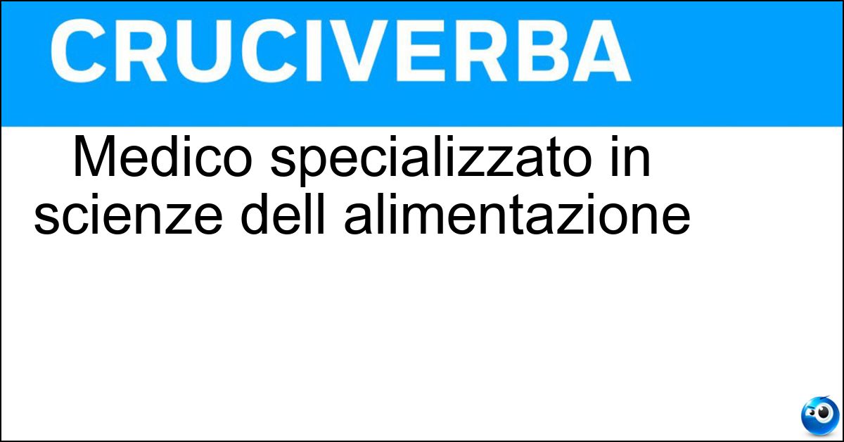Soluzione Medico specializzato in scienze dell alimentazione - Dietologo