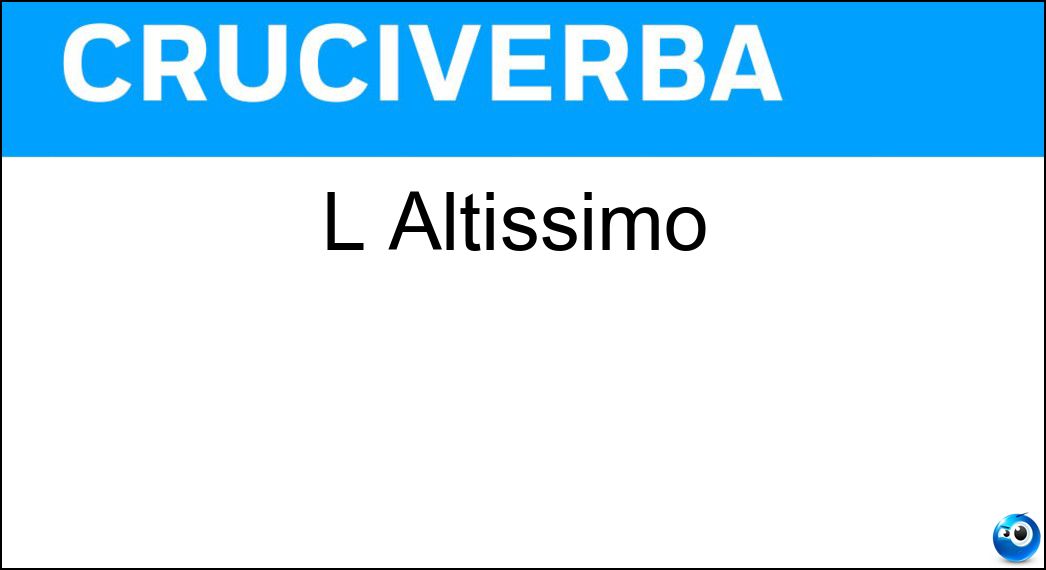 altissimo