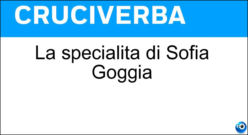 specialità sofia