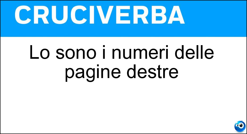 sono numeri