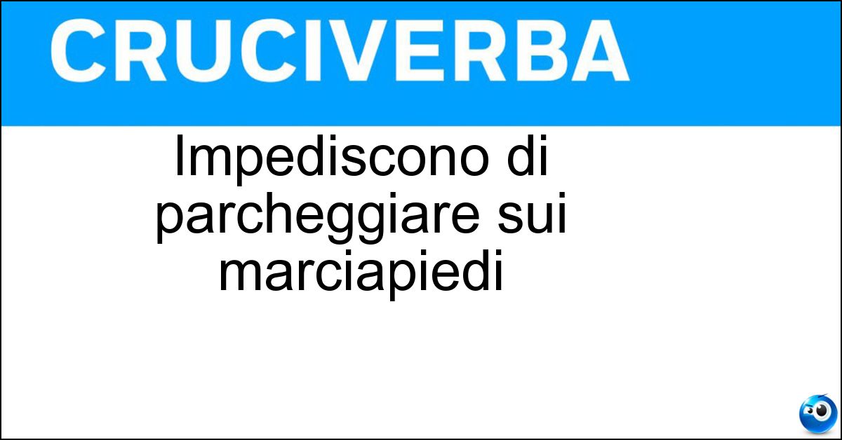 Impediscono di parcheggiare sui marciapiedi Soluzione Impediscono di parcheggiare sui marciapiedi - Dissuasori Di Sosta