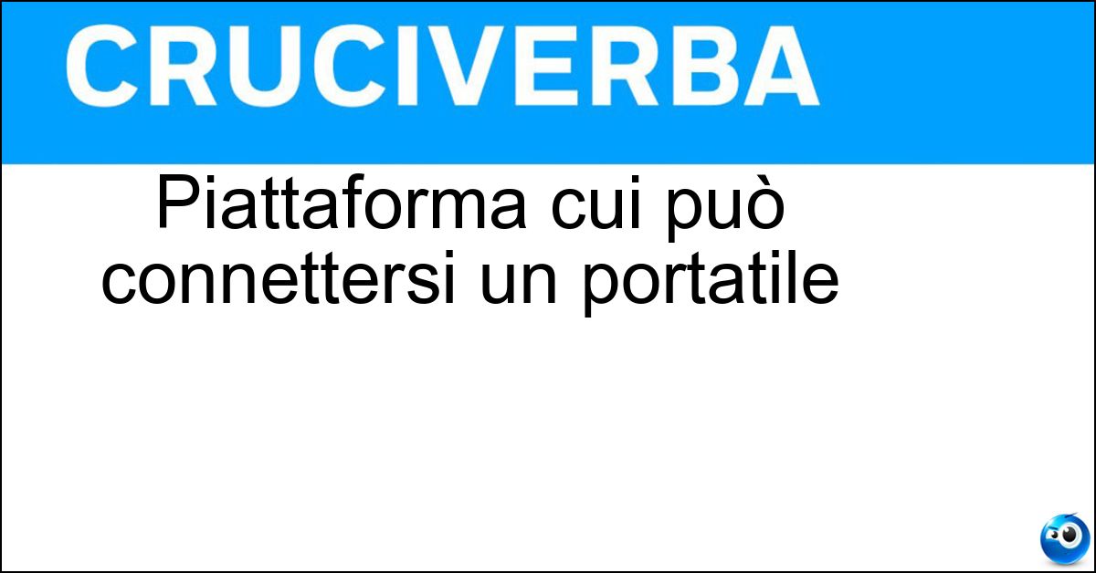Piattaforma cui può connettersi un portatile Soluzione Piattaforma cui può connettersi un portatile - Docking Station