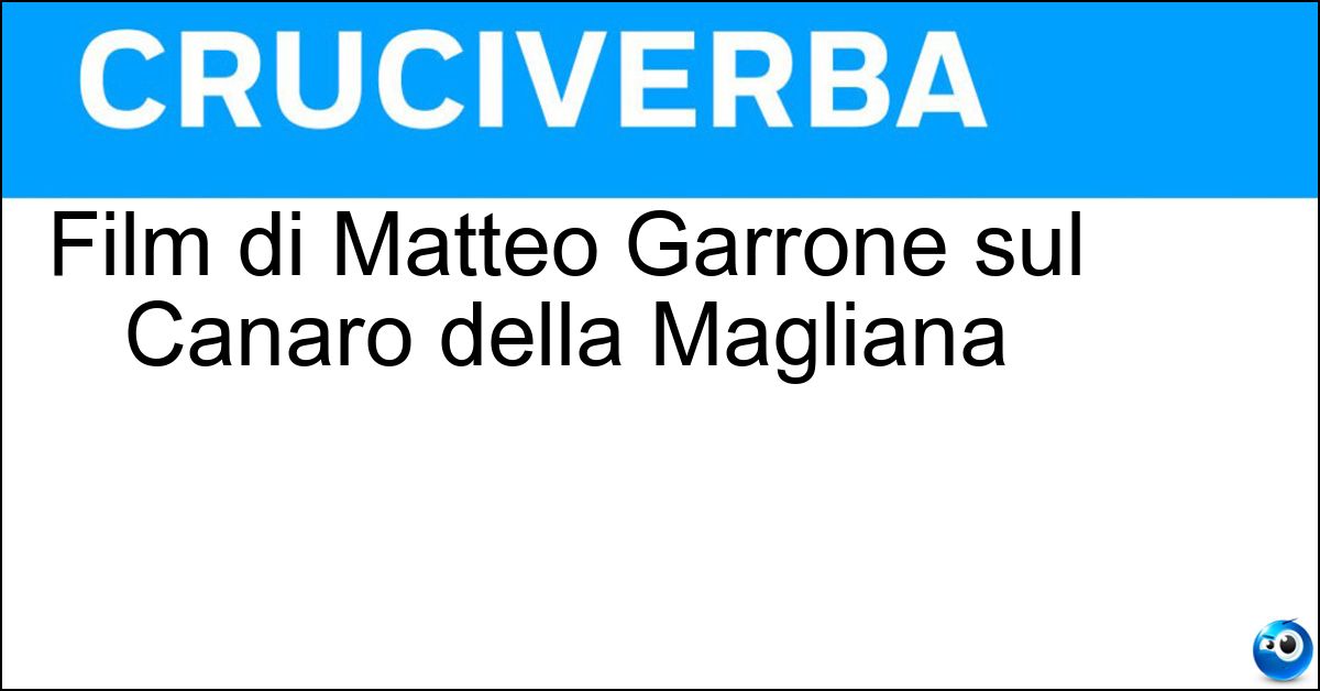 Soluzione Film di Matteo Garrone sul Canaro della Magliana - Dogman