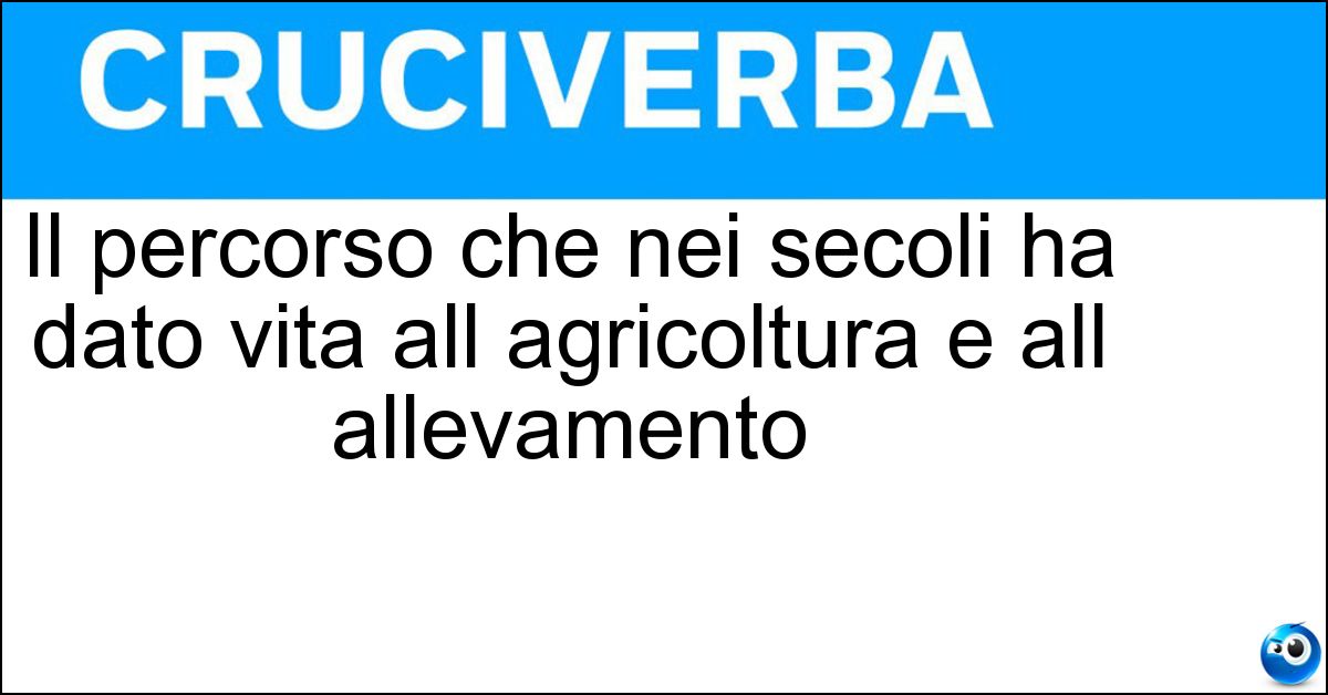 Il percorso che nei secoli ha dato vita all agricoltura e all allevamento Soluzione Il percorso che nei secoli ha dato vita all agricoltura e all allevamento - Domesticazione