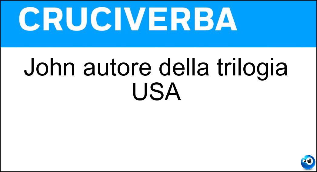 John autore della trilogia USA