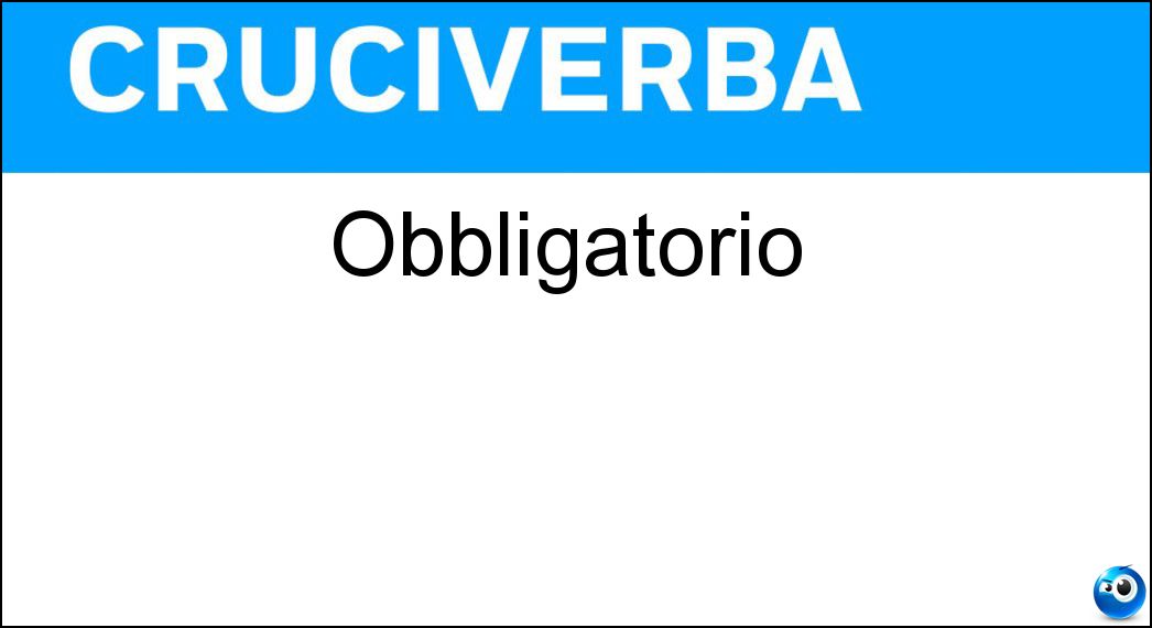 obbligatorio