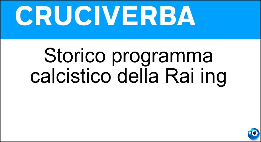 storico programma