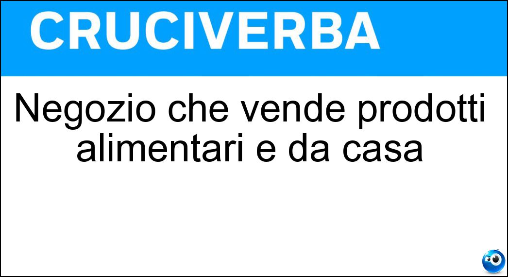 Negozio che vende prodotti alimentari e da casa Soluzione Negozio che vende prodotti alimentari e da casa - Drogheria