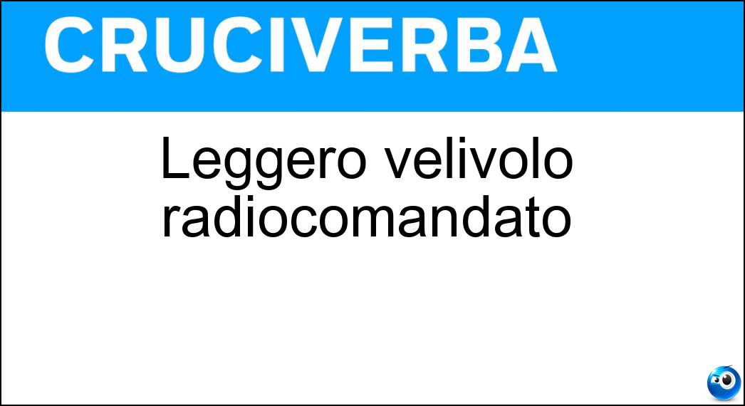 leggero velivolo