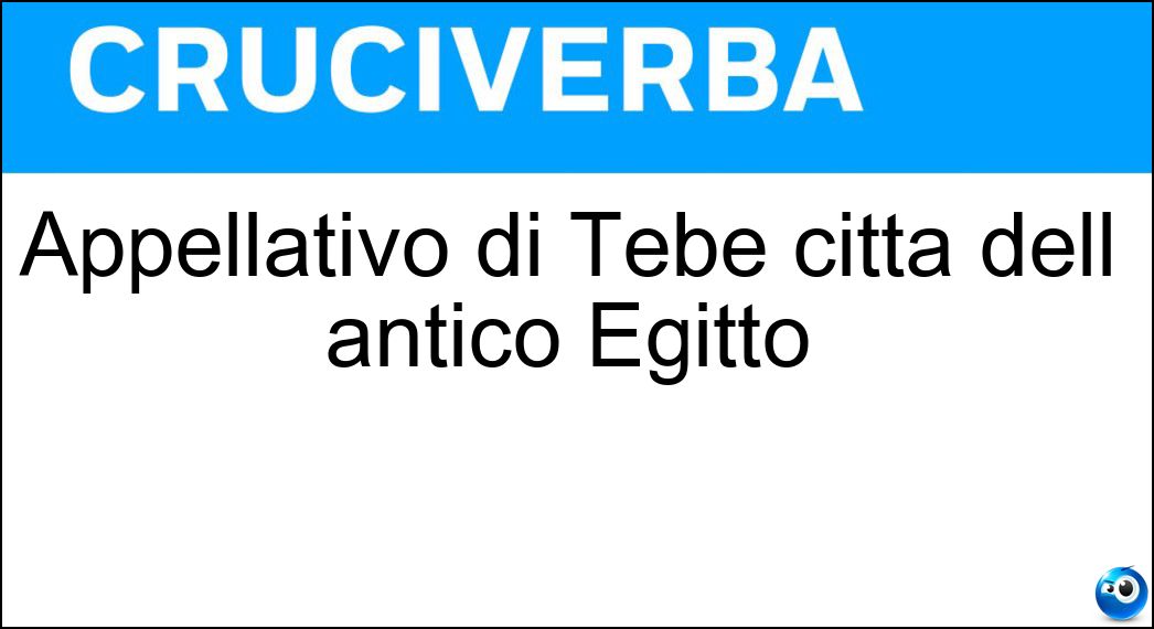 appellativo tebe