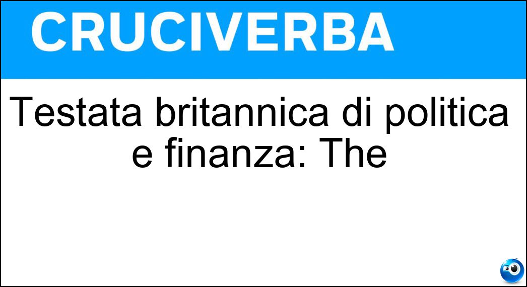 Testata britannica di politica e finanza: The Soluzione Testata britannica di politica e finanza: The - Economist