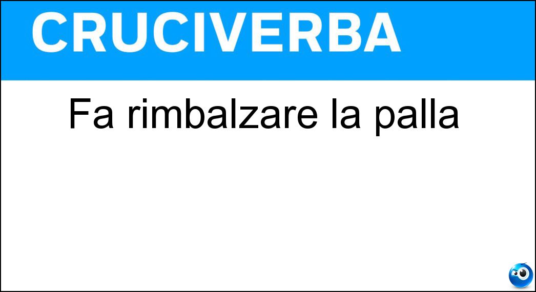 Fa rimbalzare la palla Soluzione Fa rimbalzare la palla - Elasticità