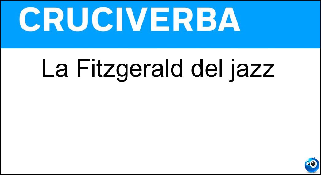 La Fitzgerald del jazz