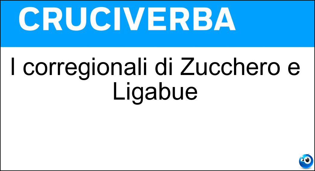 corregionali zucchero