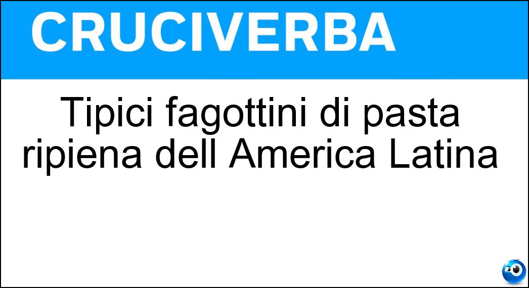 Soluzione Tipici fagottini di pasta ripiena dell America Latina - Empanadas