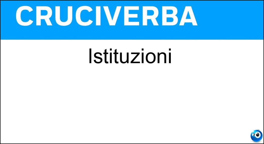 istituzioni